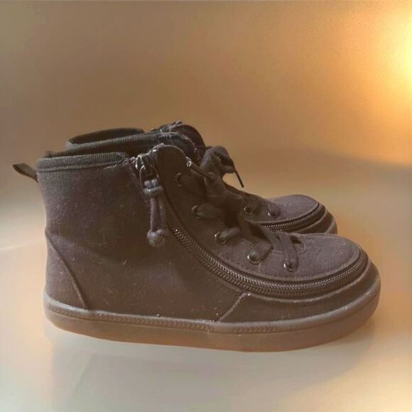 Billy Black Canvas Boots - Picture 1 of 8